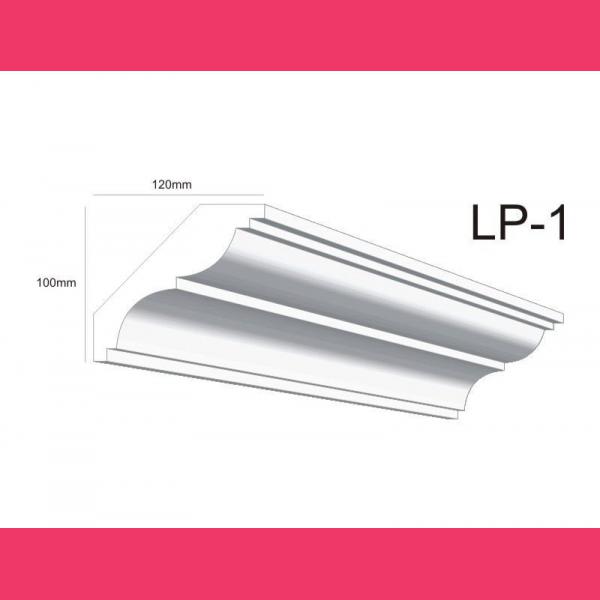 Deckenabschlussleiste Styropor LP1 - 10 cm